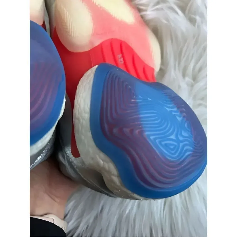 ADIDAS CRAZY BYW SILVER/BLUE/RED MID-TOP BASKETBALL SHOES EF5537 SIZE 7 men’s